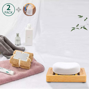 Factory Wholesale Customized Eco-Friendly Soap <b>Dish</b> Rack Single Tier Non-Slip Pad Functional <b>Standing</b> Type Storage Holder - Product Image 4