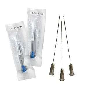 Beauty Salon Clinic Use 18G 21G 23G 25G 27G 30G Micro Cannula For Filler 25g Micro Cannula Blunt Tip Micro Cannula