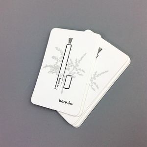 Étiquettes volantes de logo de couleur noire imprimée sur des vêtements de vêtement étiquettes volantes personnalisées étiquettes de balançoire de luxe ensemble étiquettes de vêtement en papier de conception de goupille de ficelle - Product Image 3