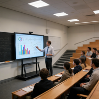 Tableaux interactifs d'enseignement 4K de haute qualité de 55, 65, 75, 85, 98, 100 et 110 pouces pour les écoles
