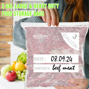 OEM Custom Reclosable Plastic Zipper Zip Food Storage <b>Ziplock</b> <b>Bags</b> Ldpe Plastic <b>Ziplock</b> Locking Freezer <b>Bags</b> - Product Image 3