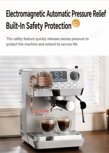 Machine à café expresso semi-automatique électrique pour bureau à domicile, conception à pression stable OPV, extraction à froid et à chaud, double chaudière - Product Image 4