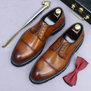 Zapatos de hombre de suela gruesa sin cordones para otoño, informales, con aumento de altura, de triple articulación, ideales para negocios, trajes, viajes, novios y bodas - Product Image 6