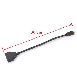 JustLink 0,3 M 1-en-2 para HDMI Audio Adaptador convertidor Cable 1080p HDTV Splitter para Laptop Monitor para computadoras de escritorio - Product Image 2