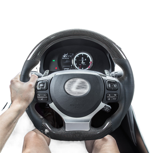 Volante de Fibra de Carbono Real para <span class=keywords><strong>Lexus</strong></span> IS <span class=keywords><strong>200</strong></span>, NX, <span class=keywords><strong>CT</strong></span> 250, 300h, 350 - Product Image 1