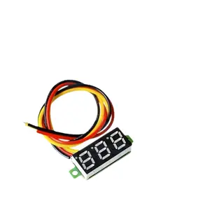 0.28 Inch 0.28 "3.5-30V Super Mini Digitaal Rood Groen Blauw Geel Led Auto Voltmeter Volt Paneel Meter Batterij Monitor
