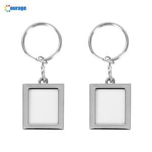 Nhôm Chèn In Ấn Thăng Hoa Khoảng Trống Hình Chữ Nhật Móc Khóa Hai Mặt In Ấn Kim Loại Móc Chìa Khóa Khoảng Trống A-22 - Product Image 2