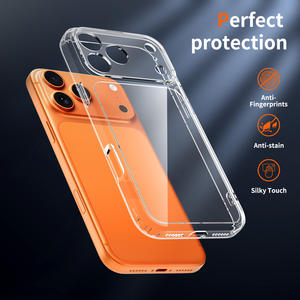 Coque <span class=keywords><strong>de</strong></span> téléphone portable transparente anti-rayures et anti-jaunissement avec protection d'objectif, motif personnalisé en usine, pour iPhone 17 Pro Max - Product Image 2