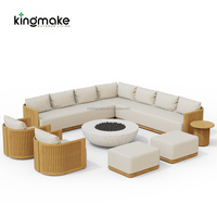 Wasserdichtes Gartensofa Wetterbeständige Outdoor-Möbel Sektionales Villen-Sofa Foshan Fabrik Terrassen Outdoor Modulares Sofa-Set
