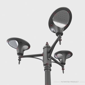 Ngoài trời không thấm nước <span class=keywords><strong>LED</strong></span> năng lượng mặt trời đèn sân vườn cảm biến ánh sáng cơ thể nhôm ấm trắng <span class=keywords><strong>LED</strong></span> màu 3000K 5000K CCT IP65 pin không thấm nước - Product Image 4