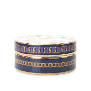 JW025 Boîte à bougies personnalisée de luxe 6.1 pouces mallette décorative ronde mallette de rangement pour bijoux en céramique - Product Image 1