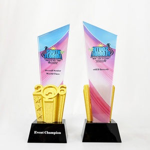 Piala Penghargaan Plakat Kaca Kristal Cetak 3D Desain Baru <span class=keywords><strong>2026</strong></span> - Product Image 5