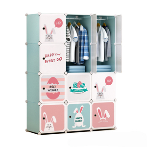 Durable Using Low Price Light and Colorful Kids Plastic Wardrobe Cabinet Baby Storage Cabinet For Clothes