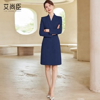 Robe smoking de travail élégante formelle toutes sortes de conception de col robe blazer de production personnalisée pour les dames de bureau