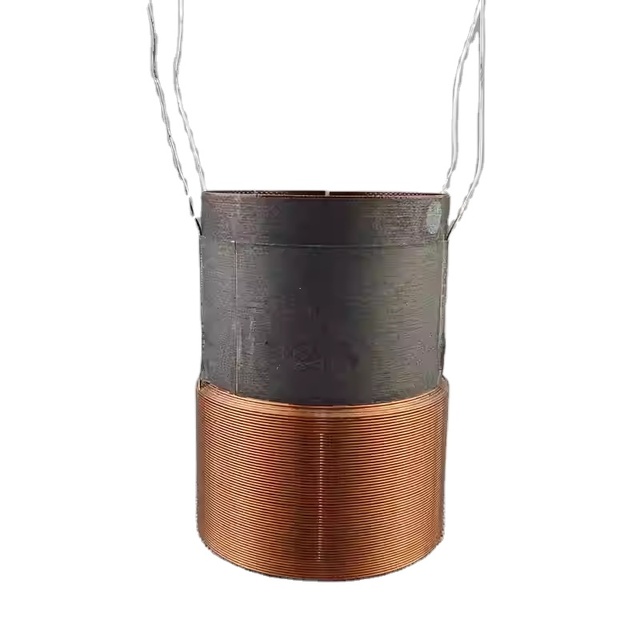 65.5mm 4-layer High-power Subwoofer Coil, 65.5mm Core Glass Fiber High-temperature Resistant Bass Voice Coil 2 Ohms for Speaker