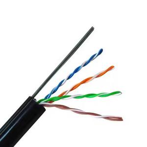 Cable Ethernet CAT5E U/UTP con conductores 4P CCA, chaqueta de PE y Mensajero de acero para redes al aire libre - Product Image 5