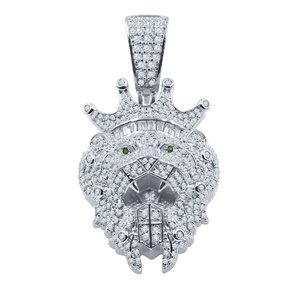 Hiphop estilo personalizado Mossanite colgante tono <span class=keywords><strong>dibujos</strong></span> <span class=keywords><strong>animados</strong></span> Roadrunner encanto Iced Hiphop latón astilla Mossinate joyería colgante - Product Image 1