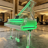 Source Factory High-End Customization Eco-Friendly Odor-Free Acrylic Crystal Grand Piano for Home Professional Training