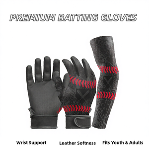 Gants de frappe de baseball pour adultes et jeunes, gants de receveur avec fermeture auto-agrippante, paume souple antidérapante, équipement d'entraînement - Product Image 6