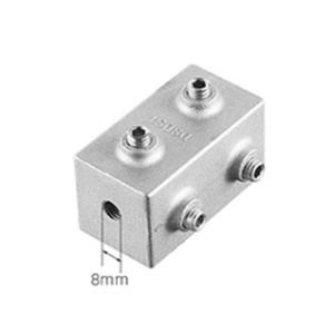 Conectores de Tubo Cuadrado de Aleación de Aluminio y Acero Inoxidable, Soporte de Unión Integrado de Fundición a Presión para Mecanizado, Superficie Anodizada - Product Image 3