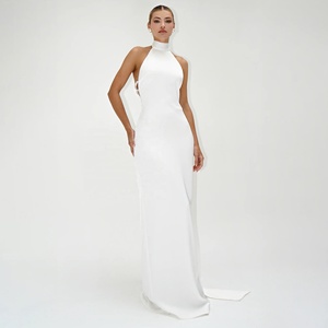 Long White Dress Backless - 2025 Elegant Sleeveless Maxi