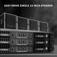 Amplificateur de puissance numérique professionnel GP1650 4 canaux classe D 1U pour système audio DJ et scène