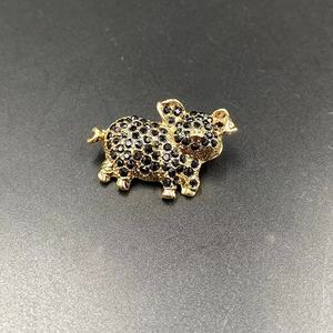 Livraison gratuite mignon <span class=keywords><strong>cochon</strong></span> strass <span class=keywords><strong>broche</strong></span> et épingles accessoires de mariage bijoux de mode - Product Image 6
