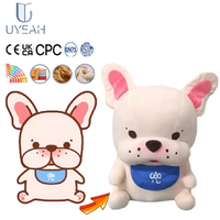 Uyeah OEM/ODM – Peluche de chien personnalisée avec logo imprimé, design unique, douce, réaliste et interactive, idéale comme cadeau