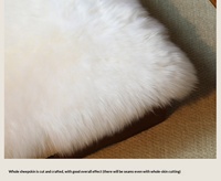 Coussin de chaise en peau de mouton australienne, support d'échantillon, vente en gros, décoration d'hiver pour la maison, coussin de siège universel en peau d'agneau, coussins de canapé