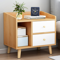 Table de chevet simple et moderne, petite table de chevet multifonctionnelle à succès pour la chambre à coucher, avec rangement et étagère