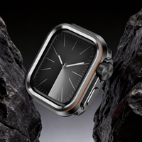 Étui de protection en alliage de zinc noir argenté titane 46 mm, coque arrière pour montre intelligente 46 mm pour Apple iphone Ultra 10 11