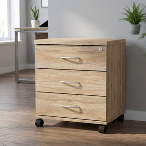 Contemporary Modern Bedroom Furniture Side Table Storage <b>Shelf</b> 3 Drawers Living Room Nightstand Night <b>Lamp</b> Chipboard/Particle - Product Image 2