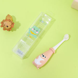 Spazzolino da denti da allenamento simpatico orsetto spazzolino da denti per bambini a forma di cartone animato strumento per l'igiene orale dentale per bambini spazzolino da denti antiscivolo - Product Image 4