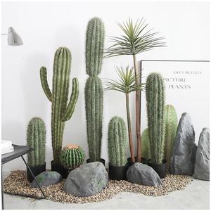 Plante Artificielle Grande Taille Pas Chère, Plantes Artificielles Suspendues pour Extérieur, Petits Poteaux Muraux, Cactus Artificiel avec Fleur - Product Image 1