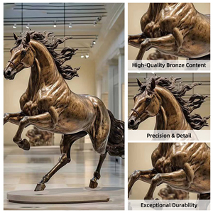 <span class=keywords><strong>Escultura</strong></span> de Bronce de Caballo para Jardín, Arte Famoso, Decorativa, <span class=keywords><strong>Abstracta</strong></span>, de Alta Calidad, Personalizada, Moderna, para Parque - Product Image 4
