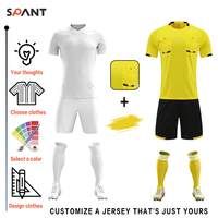 Maillot de football vierge pour équipes Uniformes Completos de football Kit de football Maillots d'arbitre de football d'équipe