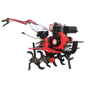 Pertanian Mini Tiller/Mesin Micro-tillage Multifungsi untuk Pembajak dan Penyiangan Oleh Starter Elektrik