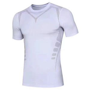 Camiseta activa de compresión ligera para hombre de fábrica al por mayor, de secado rápido camiseta para entrenamiento físico, camiseta para correr - Product Image 6