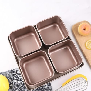 High Performance Square Gold Carbon Steel Deep <b>Baking</b> Pan Nonstick Oven Bakeware Space Saving Dishwasher Safe Cake <b>Tray</b> Heat - Product Image 5