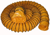 Tuyau de ventilation minier flexible en PVC renforcé de 16 pouces 10 m Tuyau de ventilation minier en bâche
