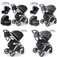 Poussettes pour bébés. Poussette de luxe pour bébé 3 en 1 avec siège auto, système de voyage pliable, poussette pour bébé nouveau-né