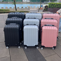 Valise à roulettes personnalisée par le fabricant, 24 pouces, ABS, avec serrure, valise à roulettes pivotante, 20 pouces, bagage à main, roues silencieuses universelles, durable, transfrontalier