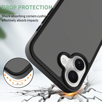 Nouveau personnalisé personnalisé couleur Logo mince Tpu Pc dur antichoc armure mat sensation de peau étui de téléphone portable pour Iphone 15 16 17 étui