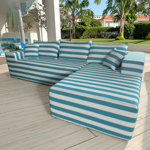 <span class=keywords><strong>Canapé</strong></span> Modulaire Extérieur Moderne Personnalisé à Rayures, en <span class=keywords><strong>Mousse</strong></span> Compressée, Imperméable, <span class=keywords><strong>pour</strong></span> Salon, Balcon ou Salle de Sport - Product Image 1