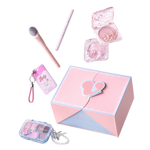 Precio al por mayor: Caja de regalo de encaje VEECCI con polvo de brillo intenso, colorete, paleta de sombras de ojos y brocha de maquillaje - Product Image 1