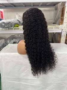 Perruque Lace Front 13x4 Cheveux Humains Bouclés Crépus 22 Pouces Noir Naturel <span class=keywords><strong>Afro</strong></span> Bouclé pour Femmes Noires Perruques Cheveux Remy - Product Image 4