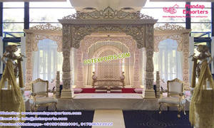 Fibra única Triple Pilar Boda Mandap Texas Boda India Tri Pole Mandap Dallas Clásico Personalizado Cuadrado Boda Mandap EE. UU. - Product Image 3