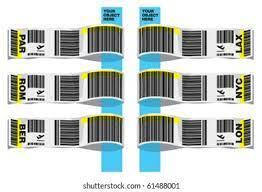 Nhãn hành lý sân bay AIRWAYS nhãn hành lý bị mắc kẹt trên thông tin hành lý hành lý và băng nhận dạng - Product Image 5