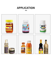 Mesin Pelabel Botol Otomatis PLC Presisi Tinggi Hemat Energi untuk Madu, Selai, Saus, Bumbu, dan Botol Makanan