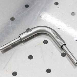 Raccord orbital coaxial UHP en acier inoxydable 316L électro-polissé, type T 1/2 x 1/4 Nai Lok, pour applications semi-conductrices industrielles - Product Image 5